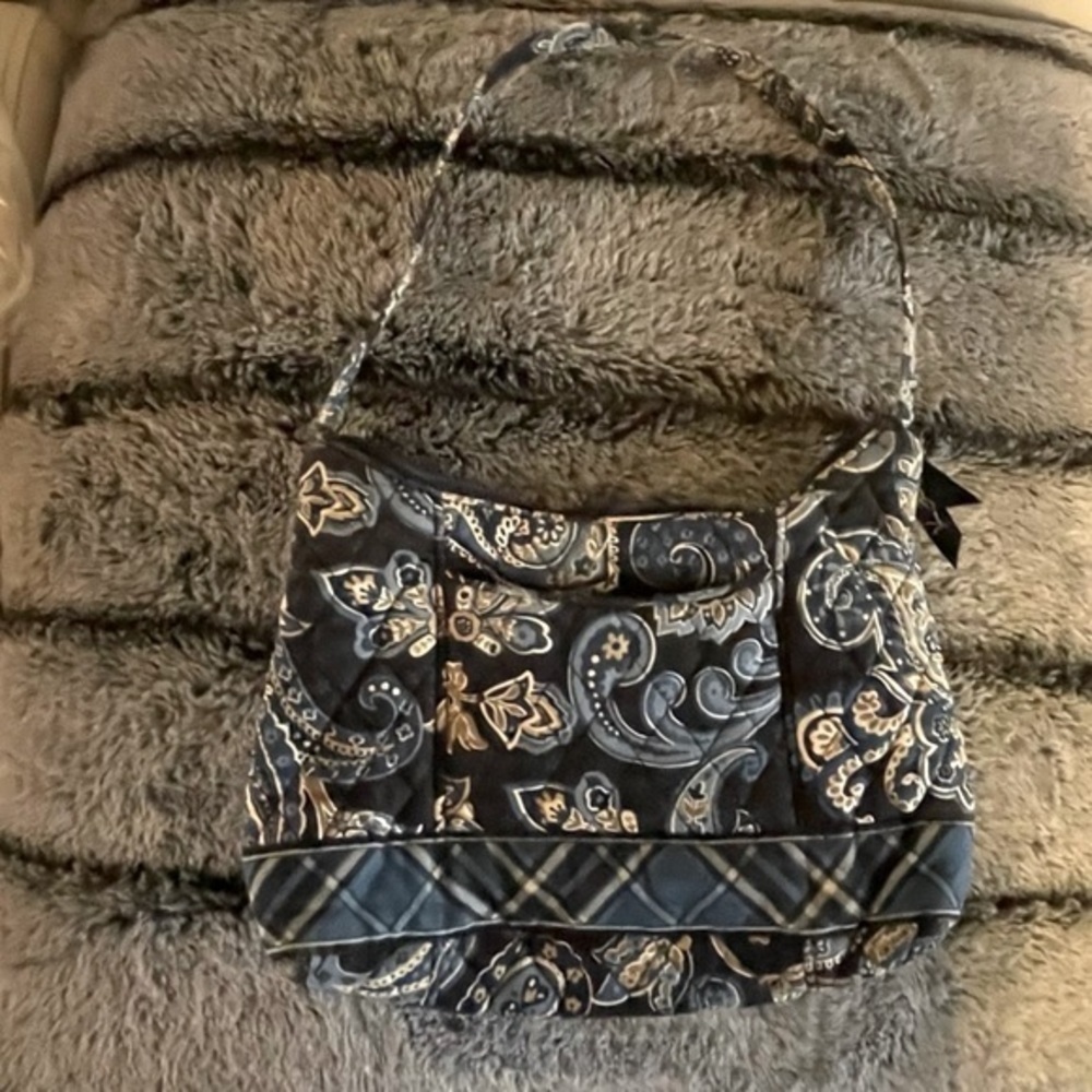 Vera Bradley Purse - Molly Windsor Navy Blue Paisley - Picture 4 of 7